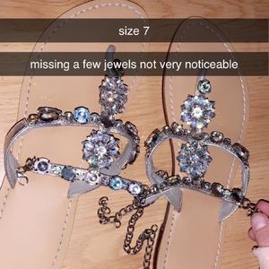 rinestone sandals